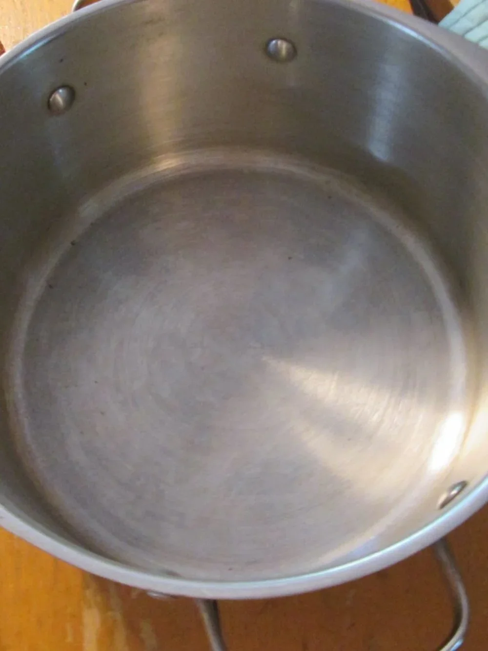 Wear Ever vtg 5.5 dutch oven and lid double spout all clad stainless steel